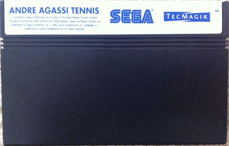 Andre Agassi Tennis media 7 for Sega Master System